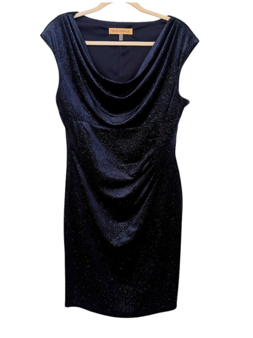 Nipon Boutique dark blue sparkle dress Size 12
